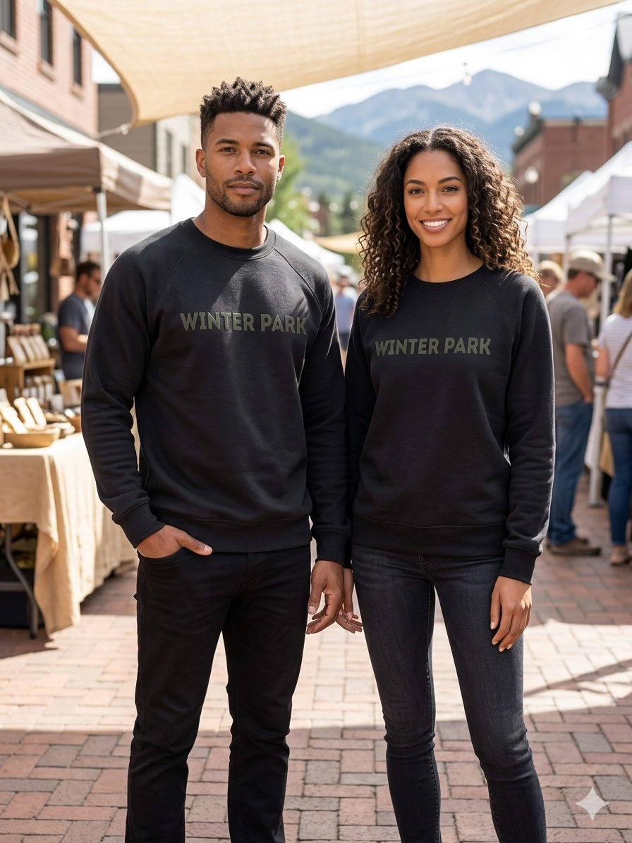 Black Crewneck Winter Park